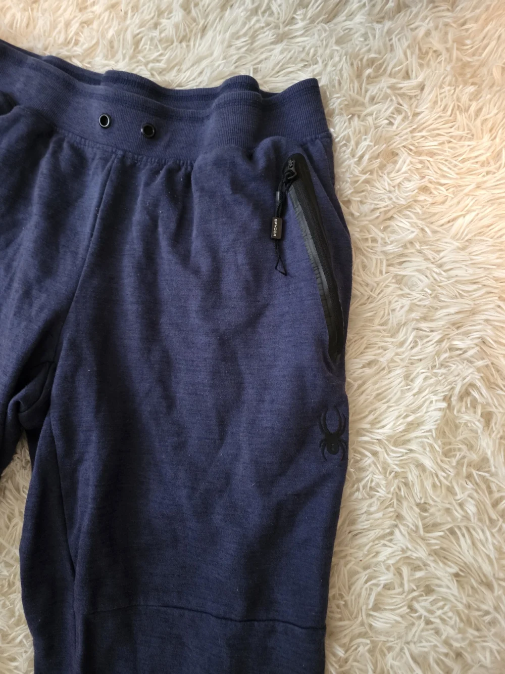 Spyder Men's Dark Blue Performance Joggers with Zipper Pockets